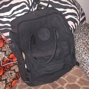 Fjallraven Kanken black leather edition